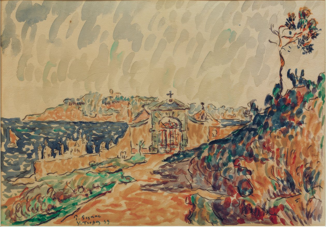 Blick auf die Bucht von Saint-Tropez von Paul Signac