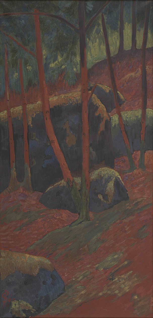 Le Bois rouge, um 1895 von Paul Sérusier