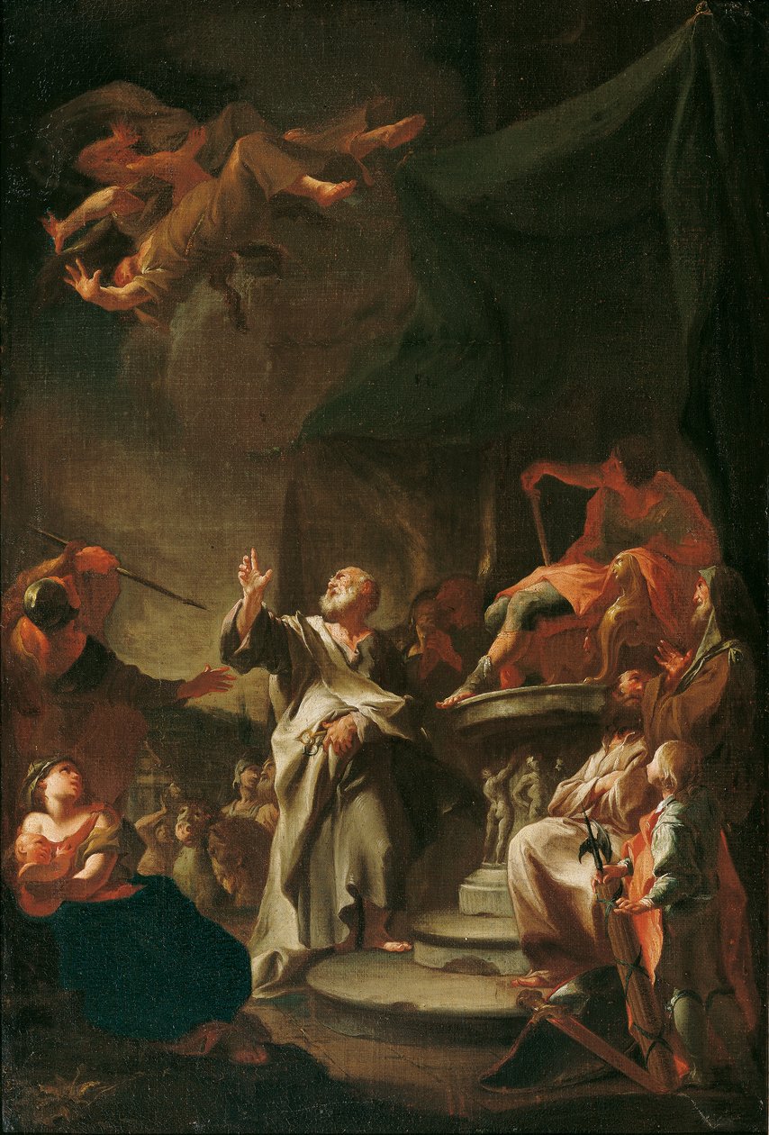 Der Sturz des Magiers Simon von Paul Troger