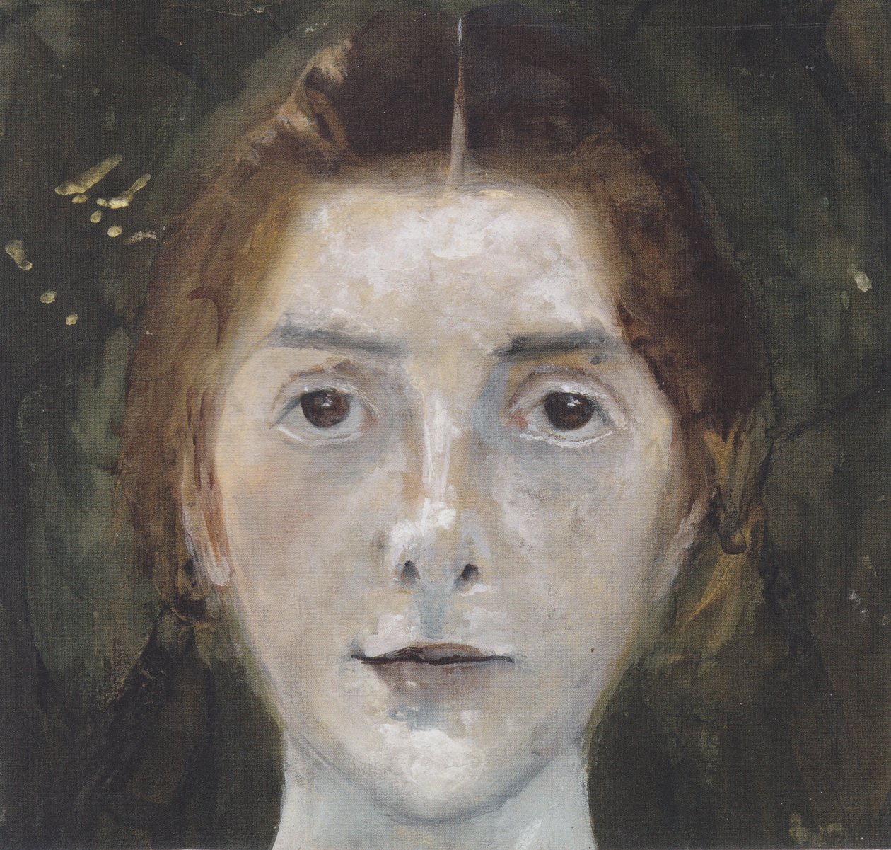 Selbstbildnis, frontal von Paula Modersohn Becker