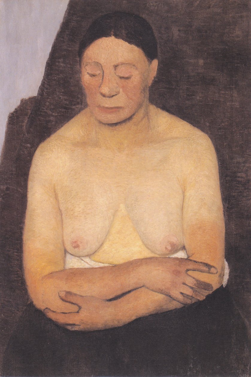 Weiblicher Halbakt von Paula Modersohn Becker