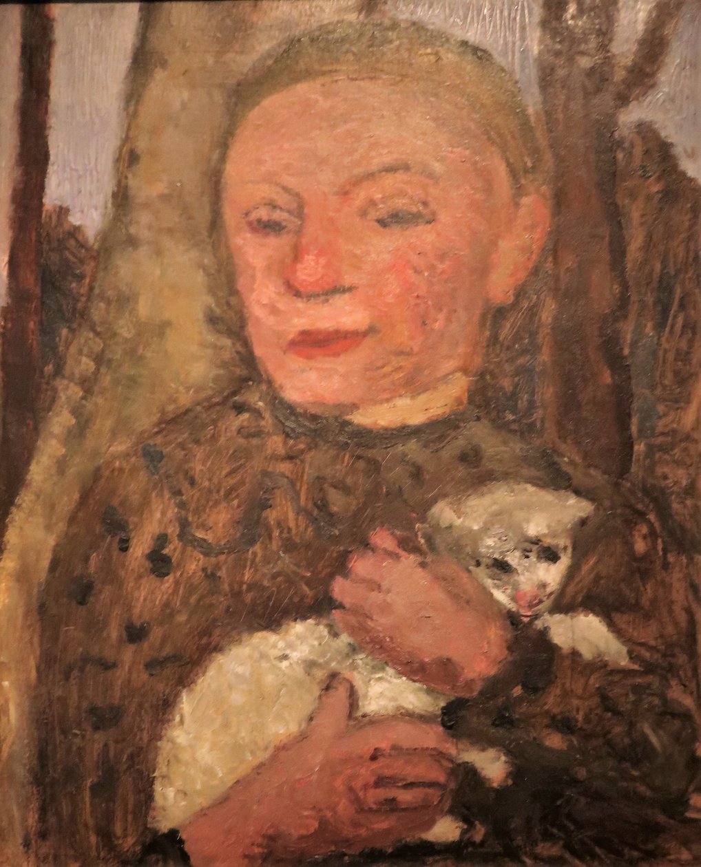 Mädchen mit Lamm von Paula Modersohn Becker