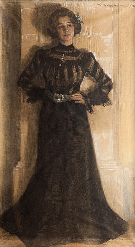 Porträt der Frau des Künstlers: Marie Kroyer von Peder Severin Krøyer