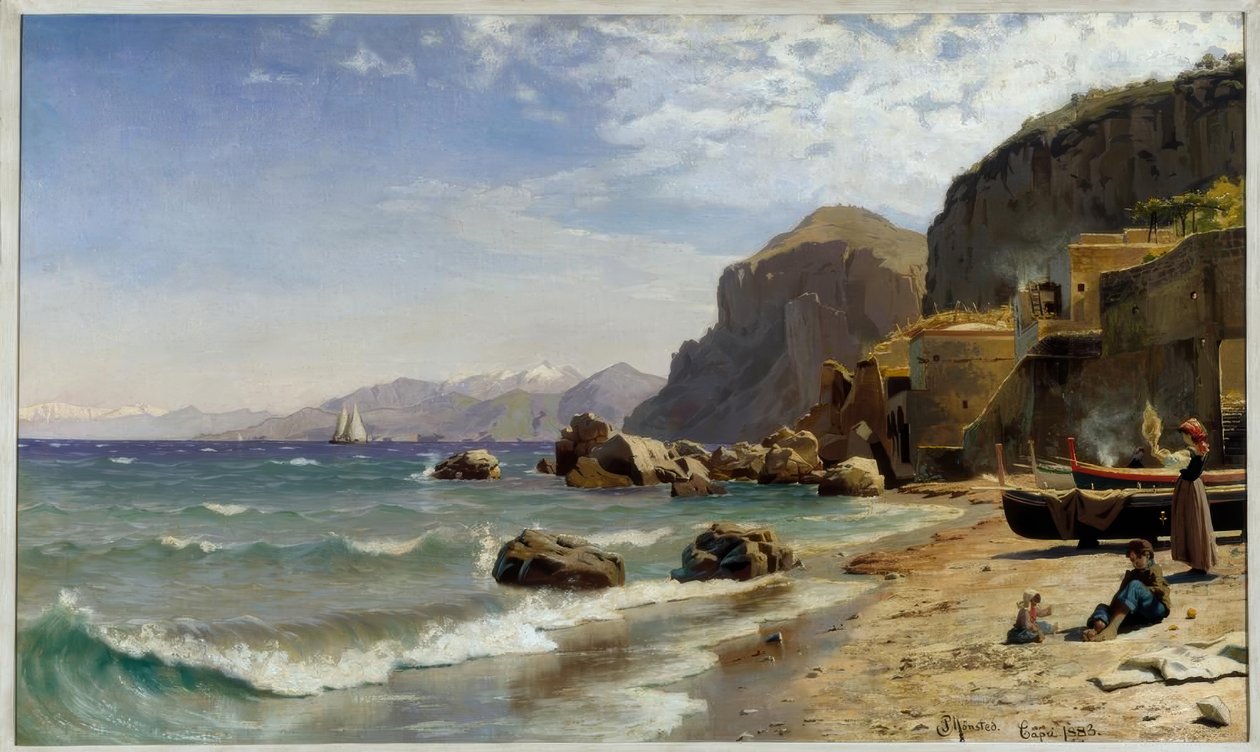 Strand auf Capri von Peder Monsted
