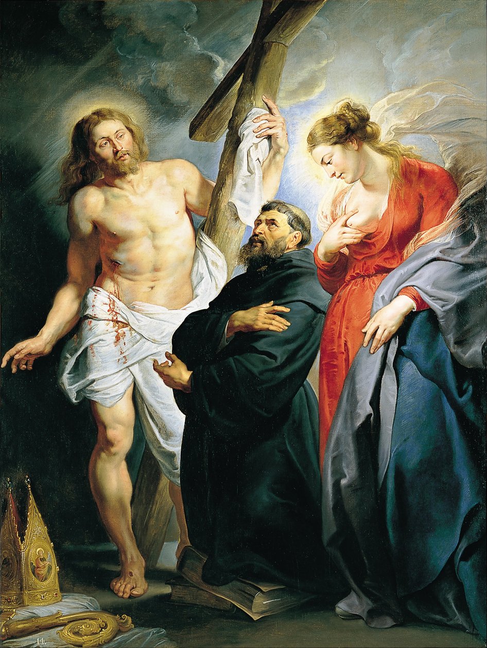 San Agustín zwischen Christus und der Jungfrau von Pedro Pablo Rubens