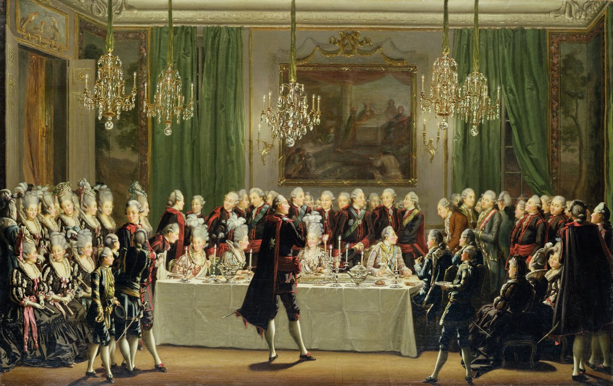 Stockholmer Schloss, Silvester 1779 von Pehr Hilleström