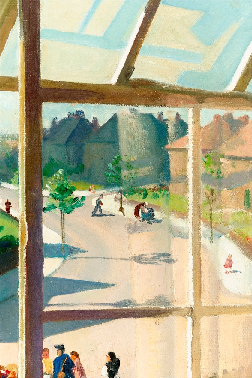 Blick aus dem Schlafzimmer des Künstlers (Detail) von Percy Shakespeare