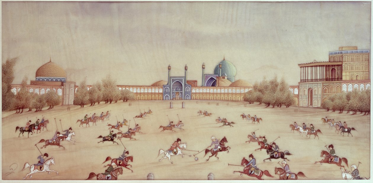 Polo in Isfahan von Persian School