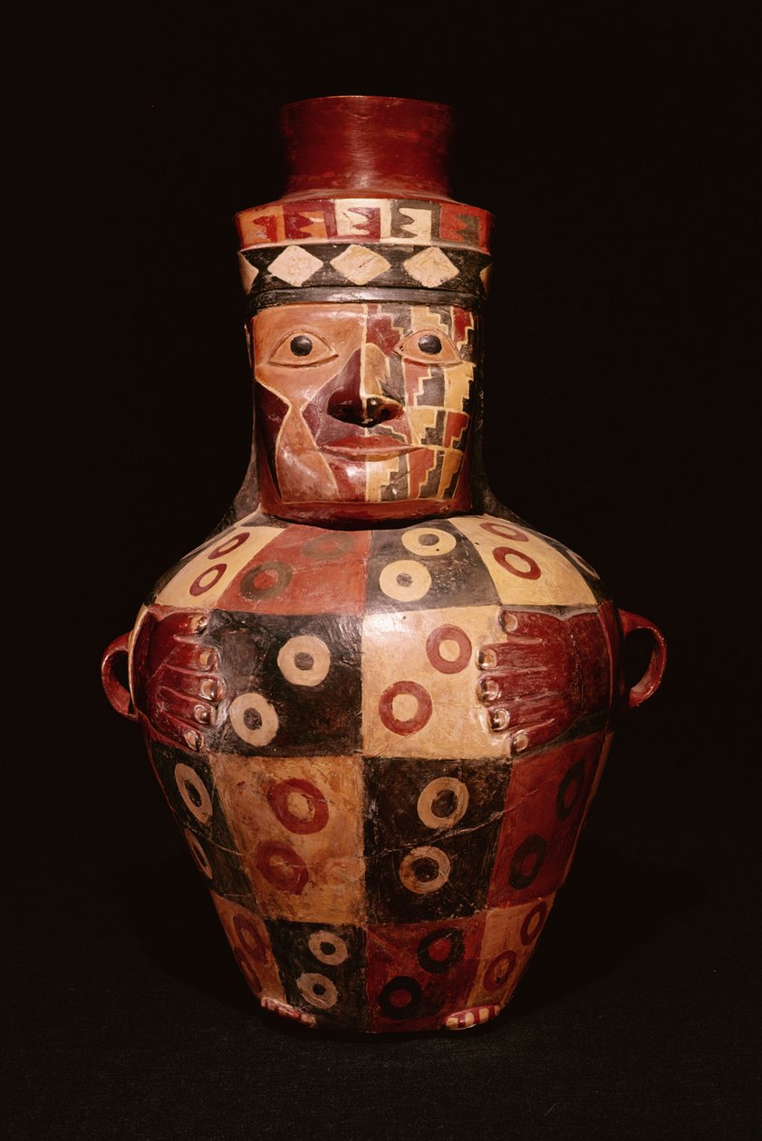 Effigienkrug, Küsten-Tiahuanaco-Stil, Fundo Pacheco, Rio Grande de Nazca, Peru von Peruvian School