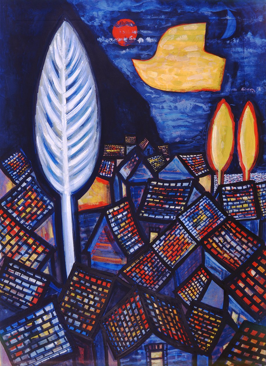 Über dem Dorf, 1999 von Peter Davidson