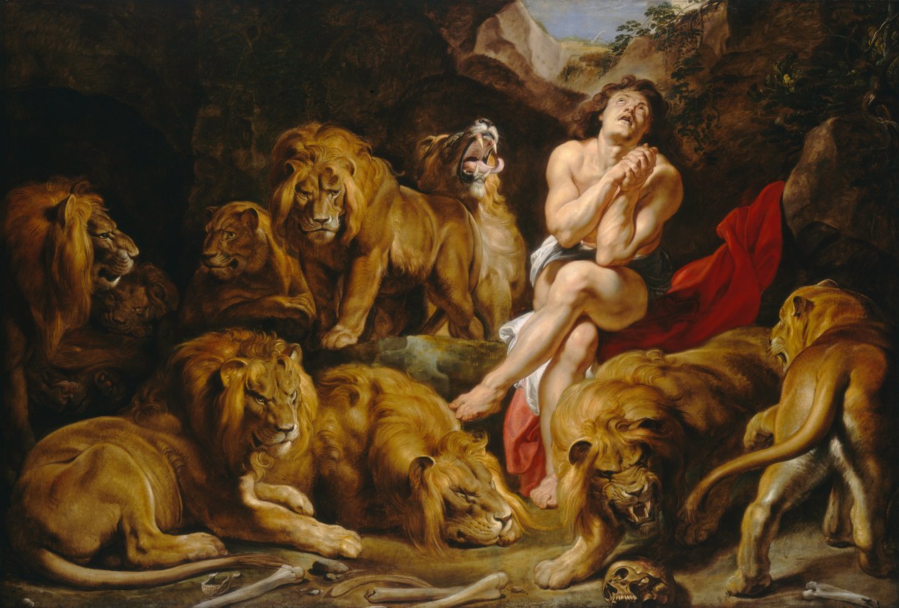 Daniel in der Löwengrube von Peter Paul Rubens