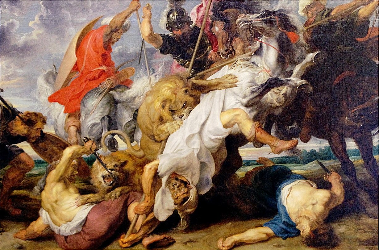 Löwenjagd von Peter Paul Rubens