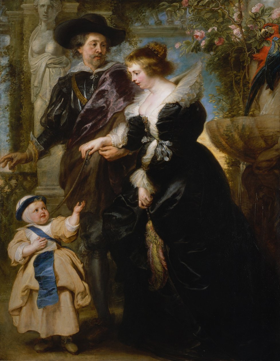 Rubens, seine Frau Helena Fourment und eines ihrer Kinder von Peter Paul Rubens