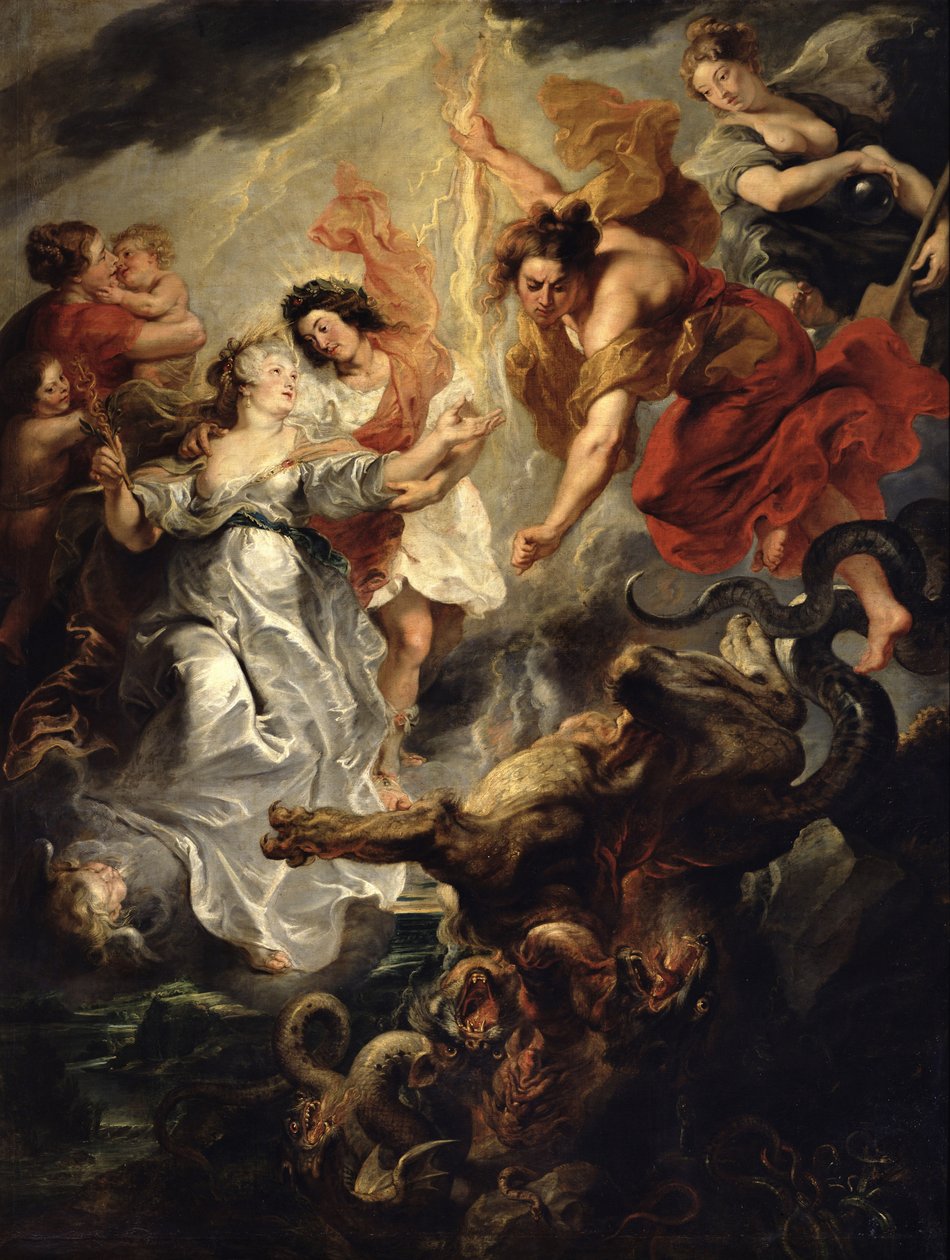 Die Versöhnung von Marie de Medici und ihrem Sohn, 15. Dezember 1621 von Peter Paul Rubens