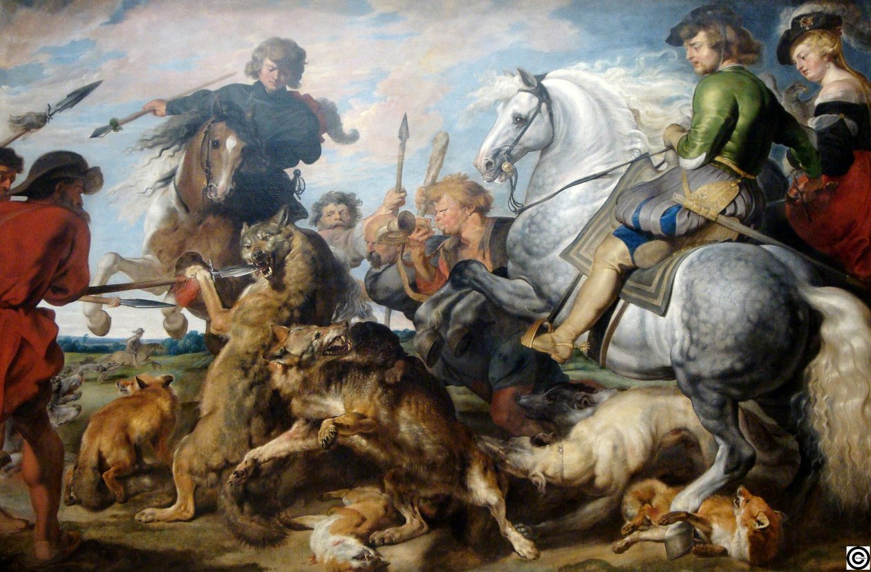Wolf- und Fuchsjagd von Peter Paul Rubens
