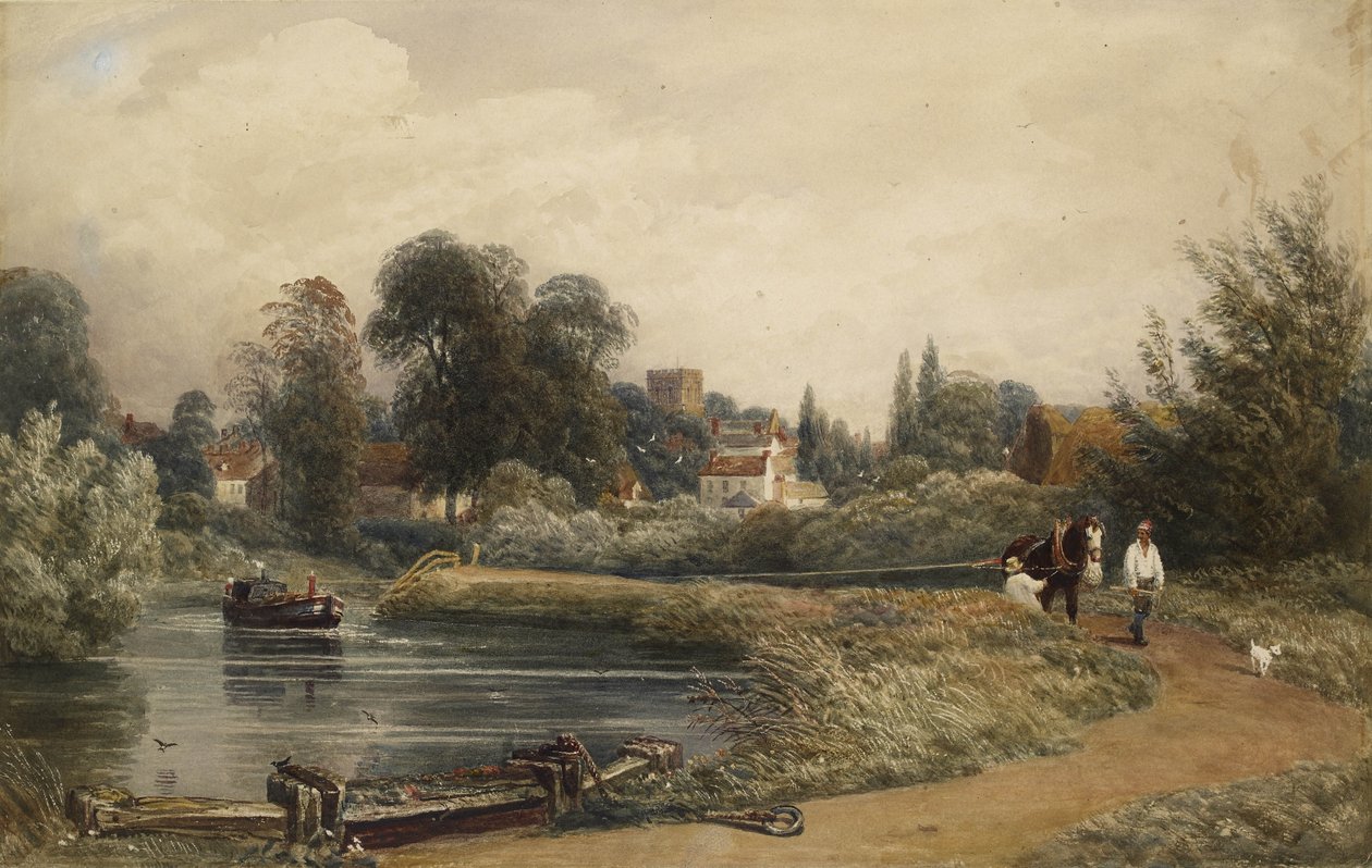 Ansicht von Iffley vom Fluss aus, 1841 von Peter de Wint