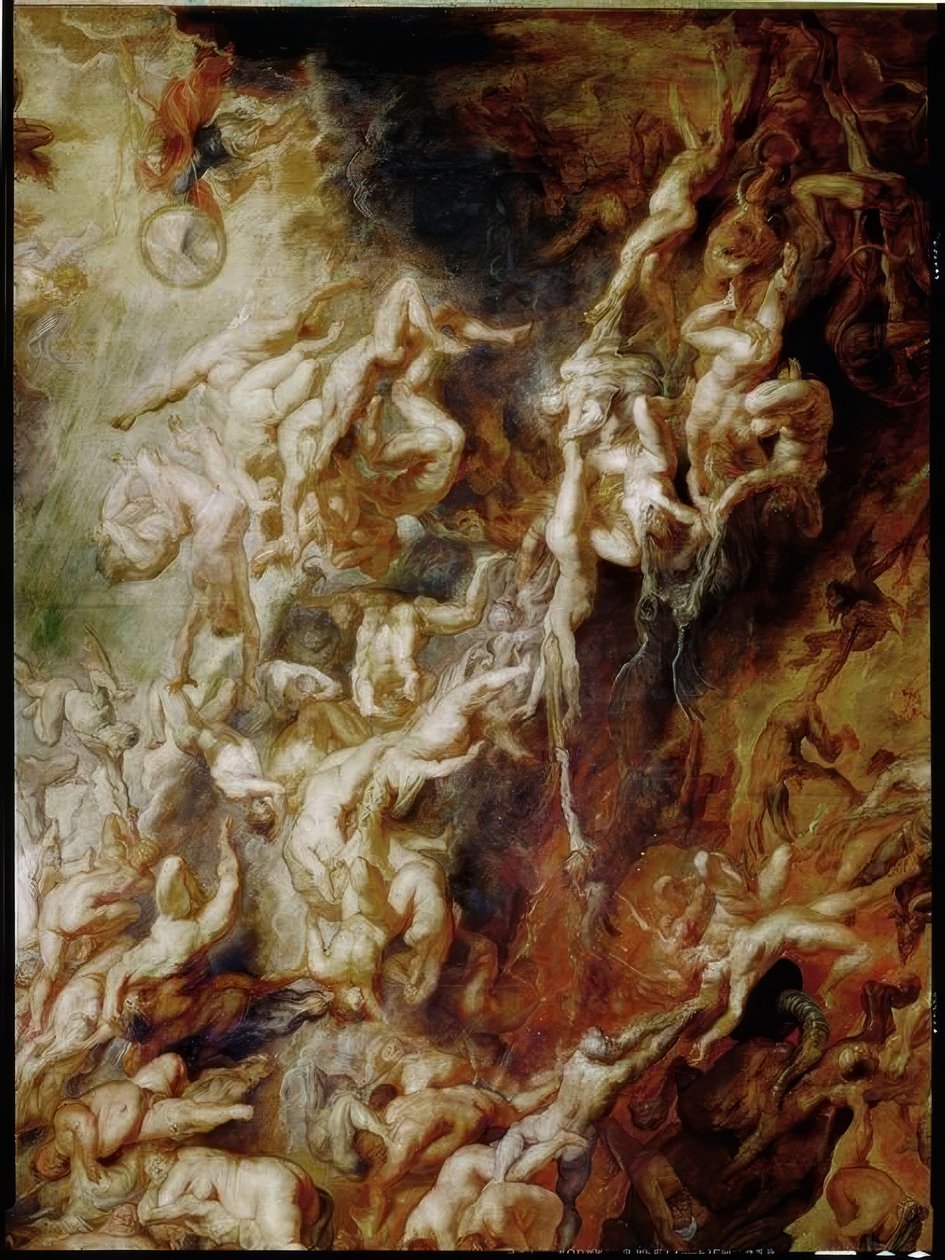 Der Höllensturz der Verdammten von Peter Paul Rubens