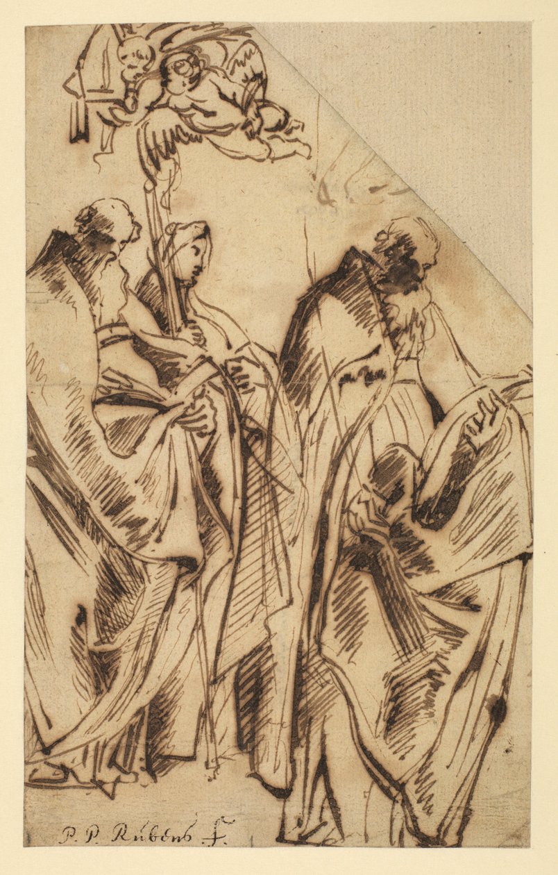 Heiliger Amandus und Heilige Walpurga von Peter Paul Rubens