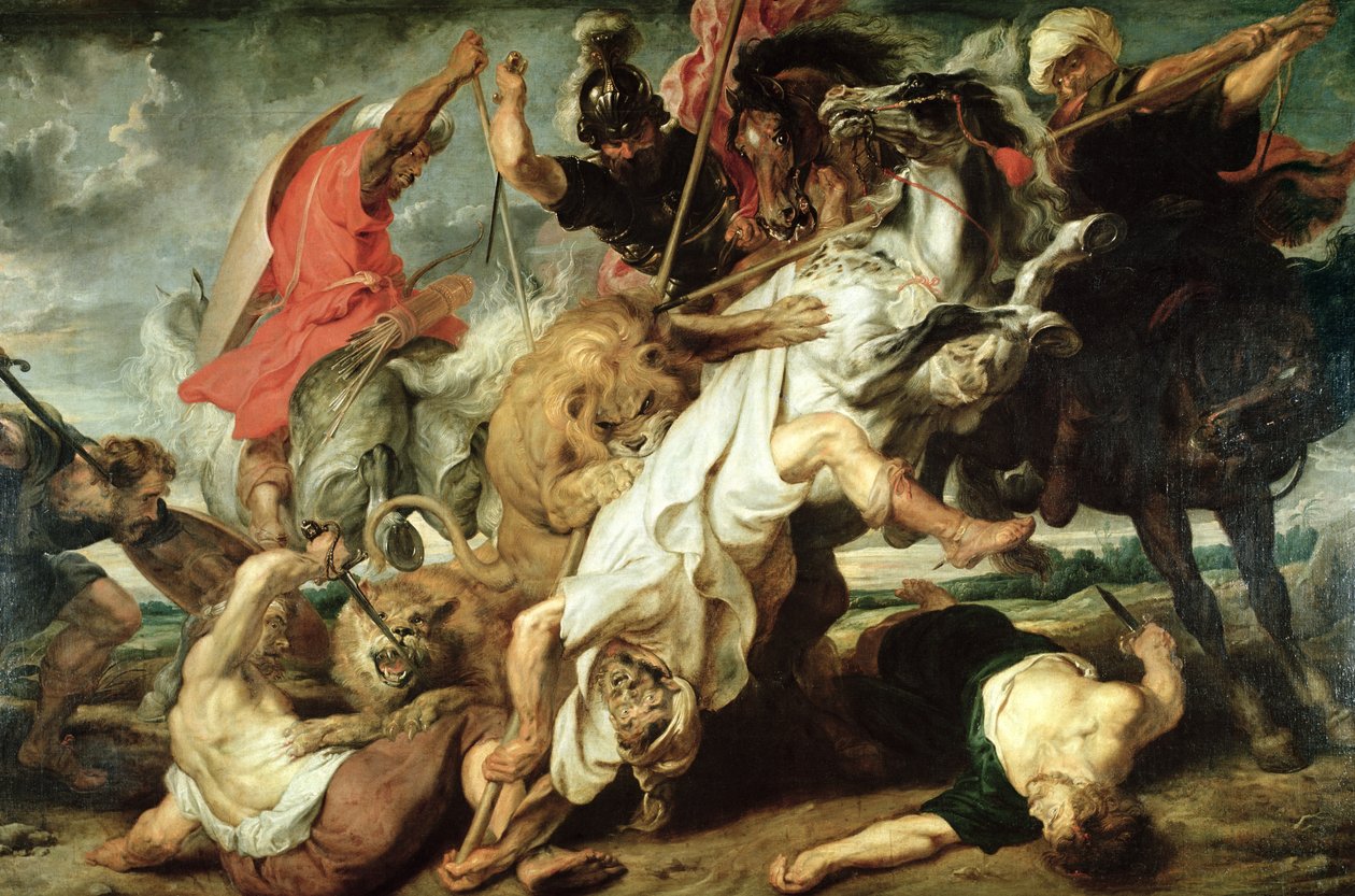 Die Löwenjagd von Peter Paul Rubens