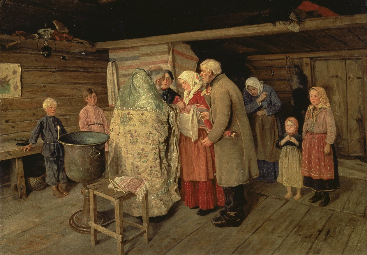 Die Taufe, 1896 von Petr Korovin