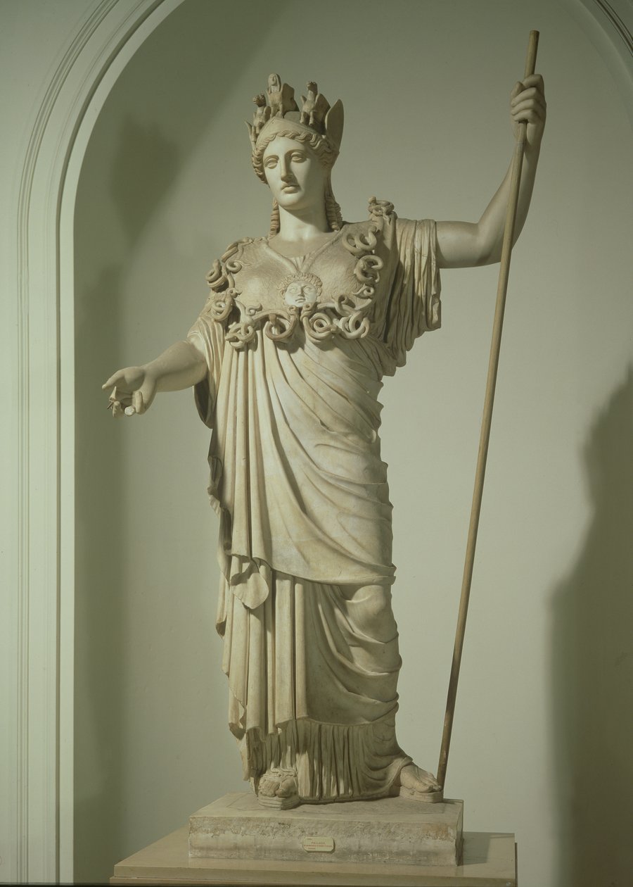 Römische Replik der Athena Farnese (Marmor) von Phidias