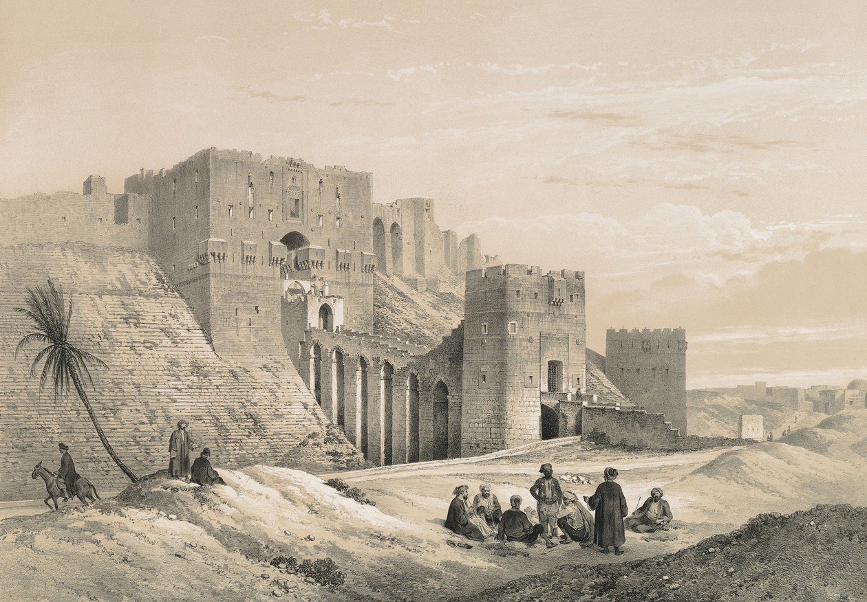Die Zitadelle von Aleppo von Philibert Joseph Girault de Prangey