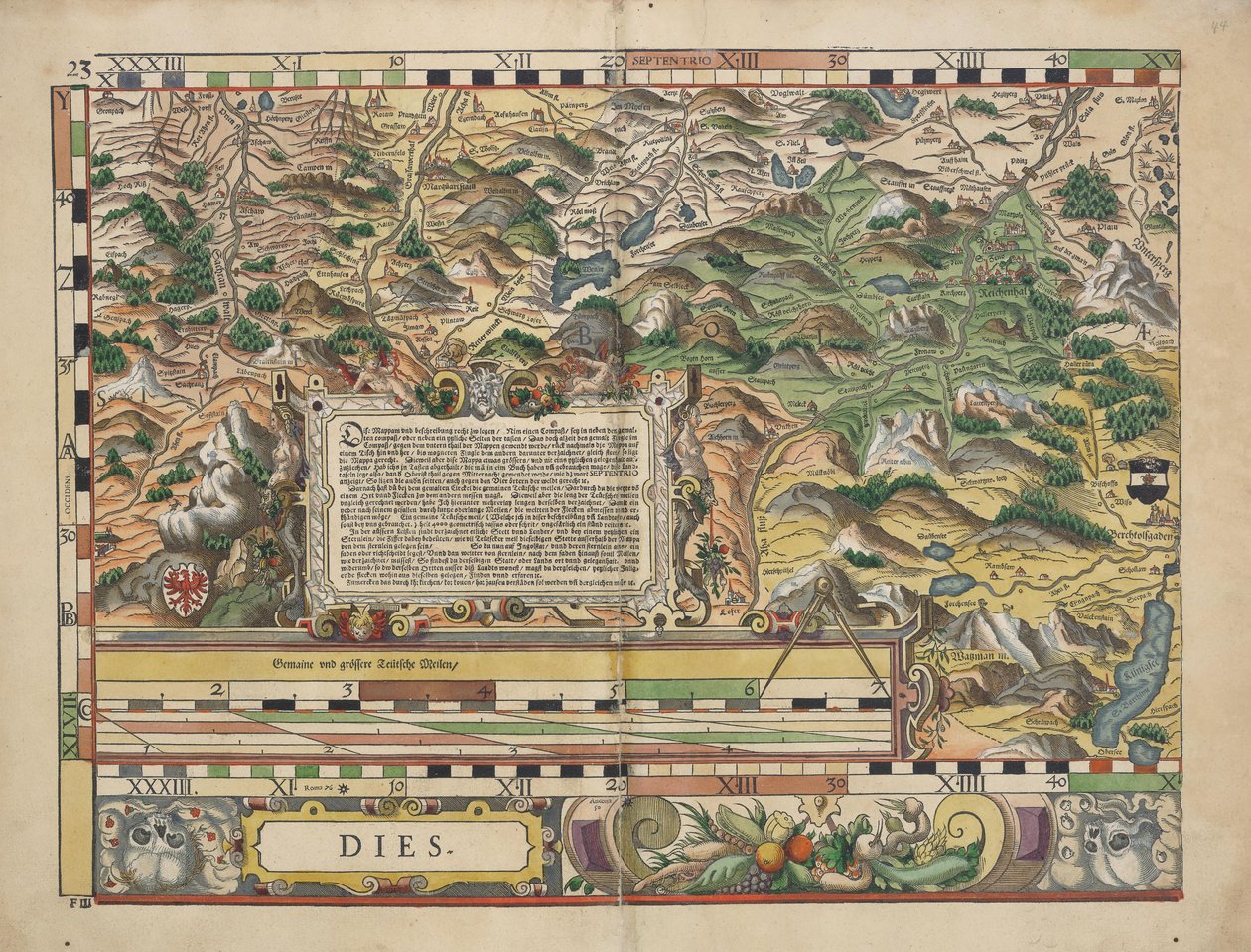 Bairische Landtafeln von 1568 von Philipp Apian