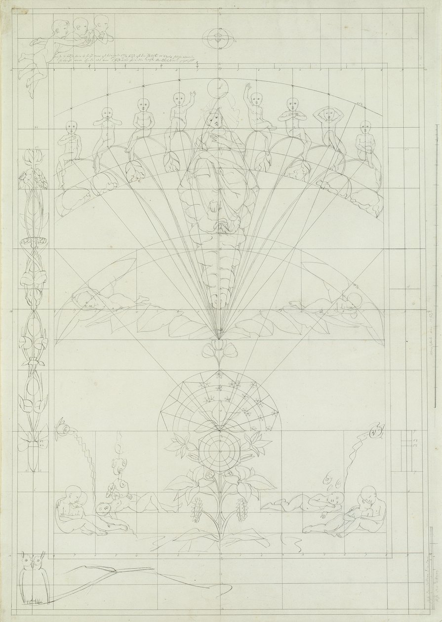 Kompositionsstudie für Die Nacht, 1803 von Philipp Otto Runge