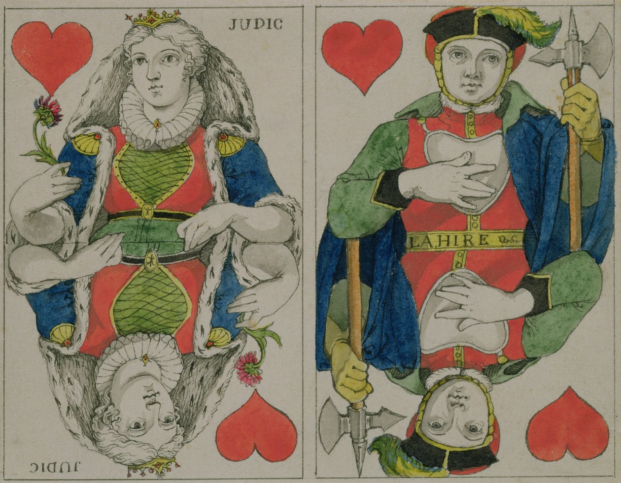 Entwurf für Spielkarten, ca. 1810 von Philipp Otto Runge