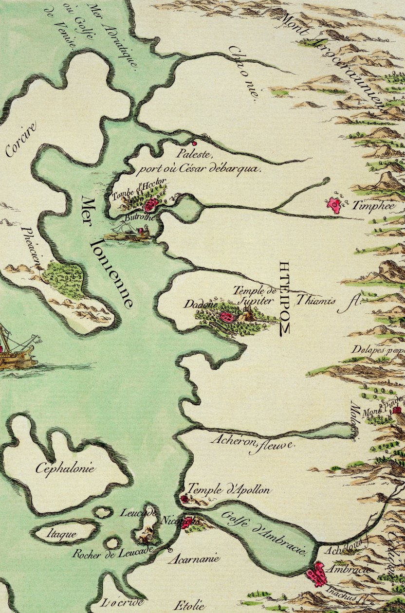 Karte von Epirus für 