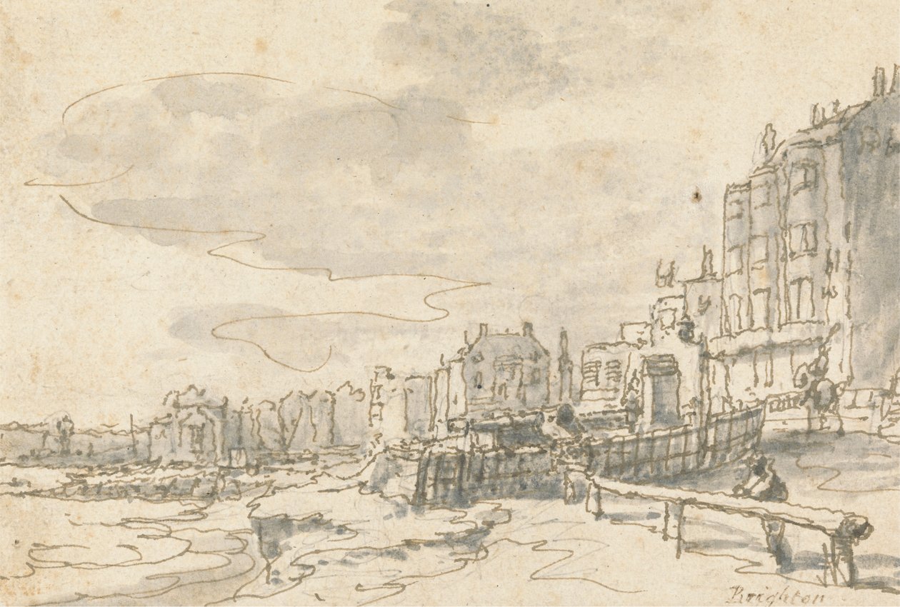 Die Front in Brighton von Philippe Jacques de Loutherbourg