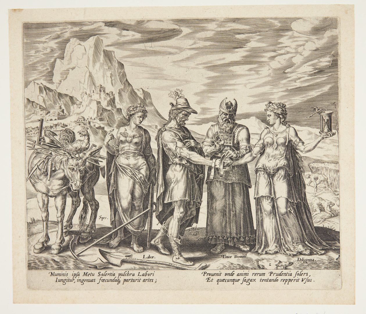 Die Hochzeit von Arbeit und Fleiß von Philips Galle