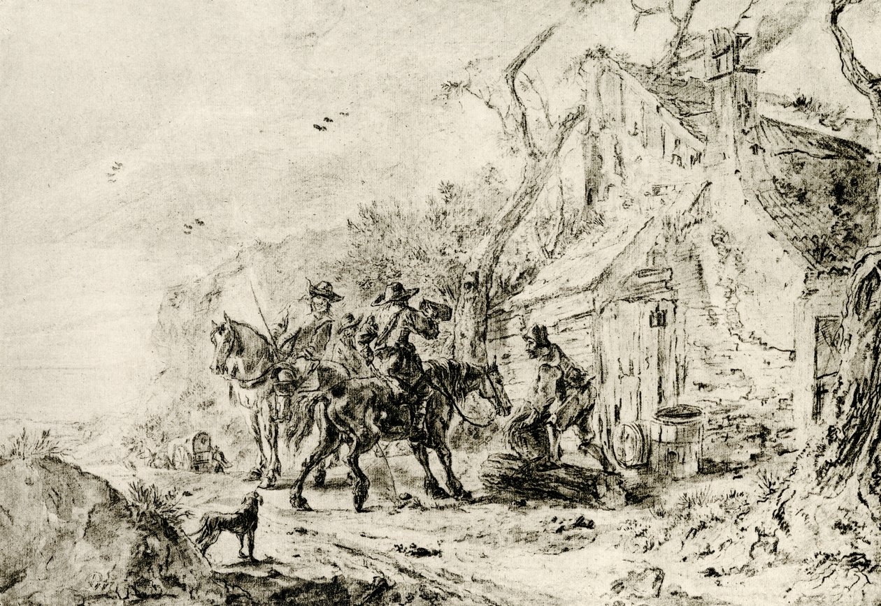 Rast in der Taverne von Philips Wouwerman