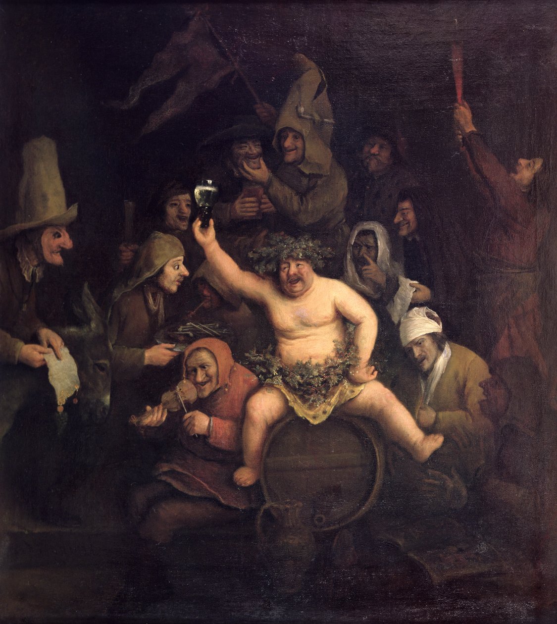 Das Fest des Bacchus von Phillips de Koninck