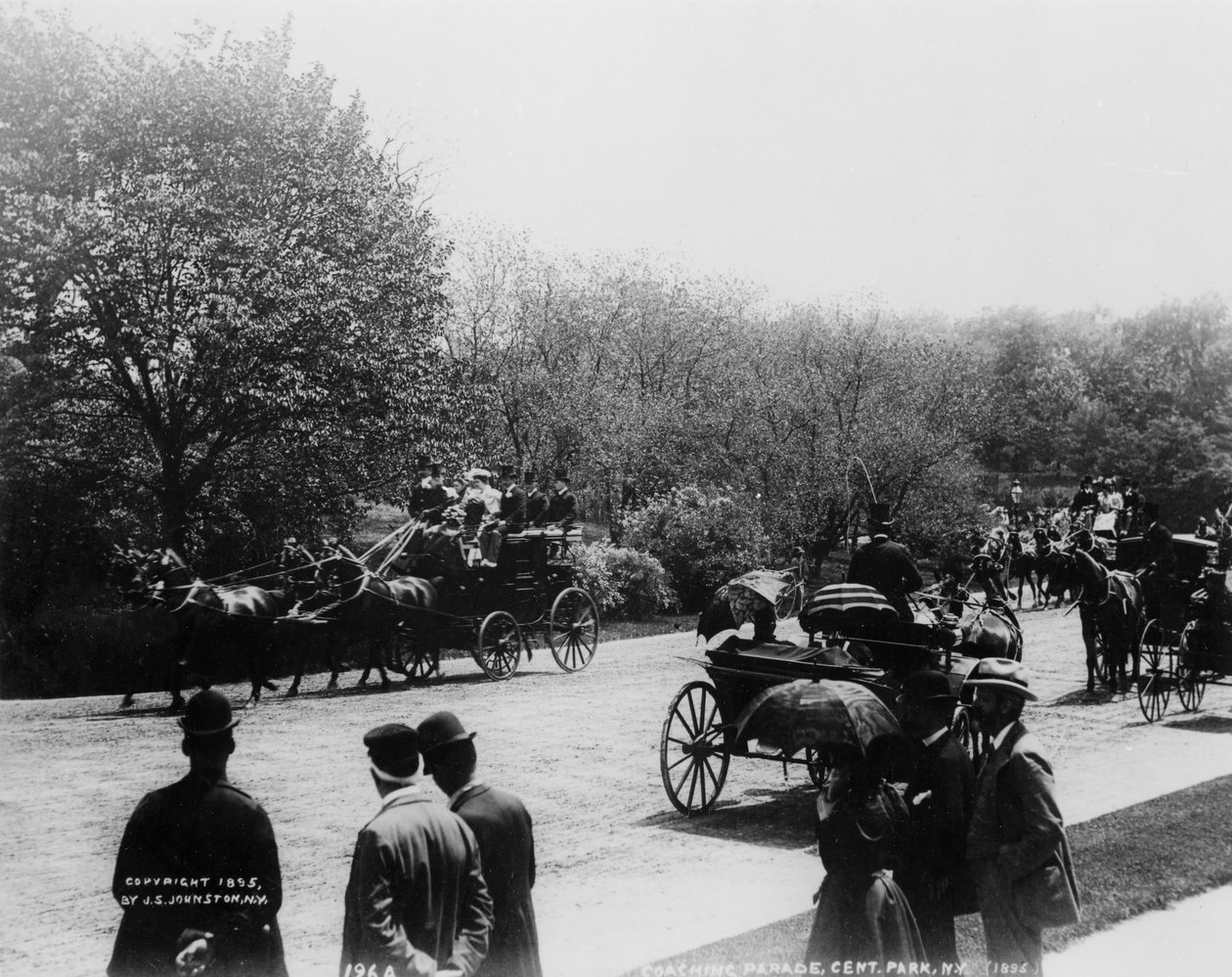 Kutschfahrt, Central Park von Photographer American