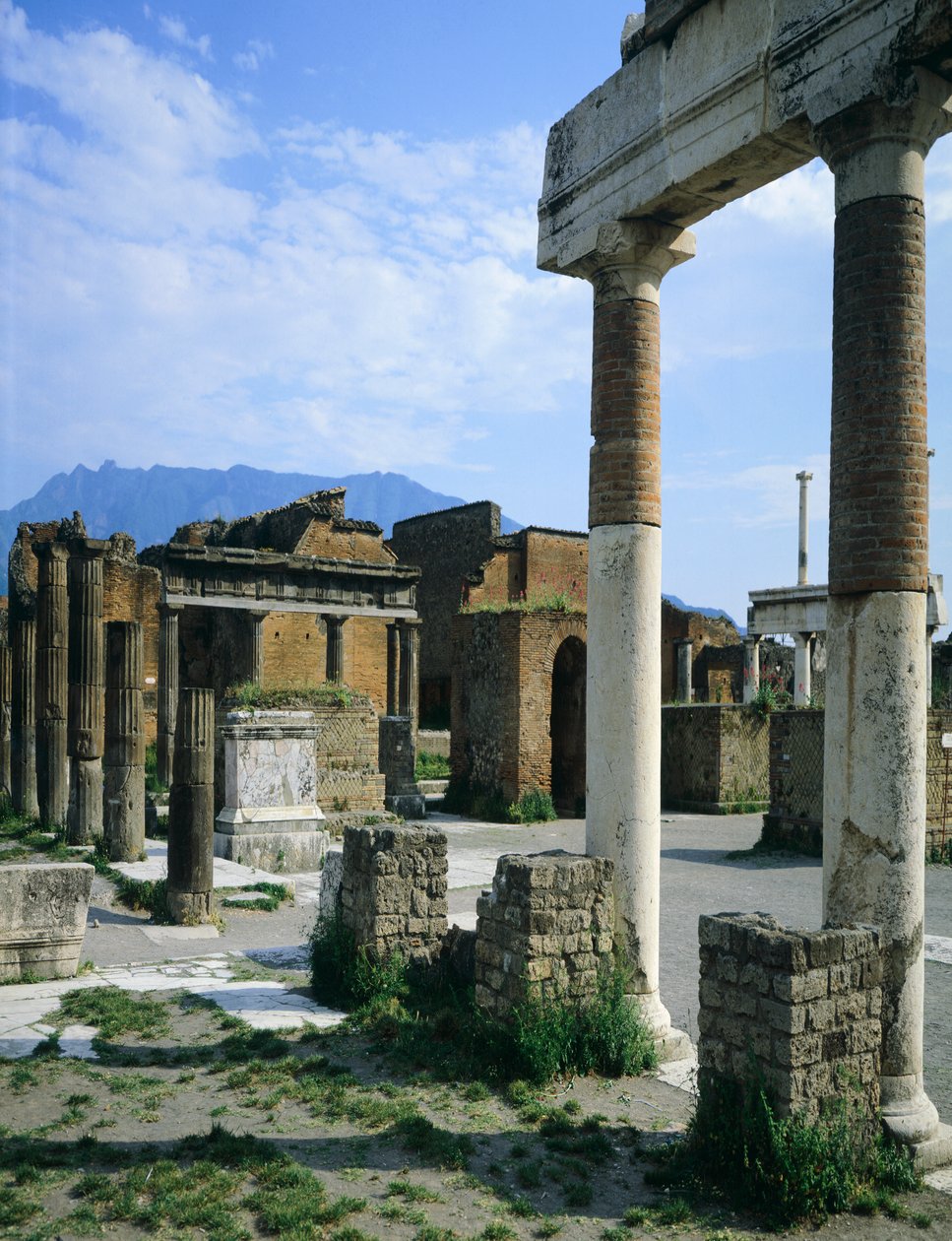 Forum in Pompeji, Kampanien, Italien von Blaise Nicolas Le Sueur