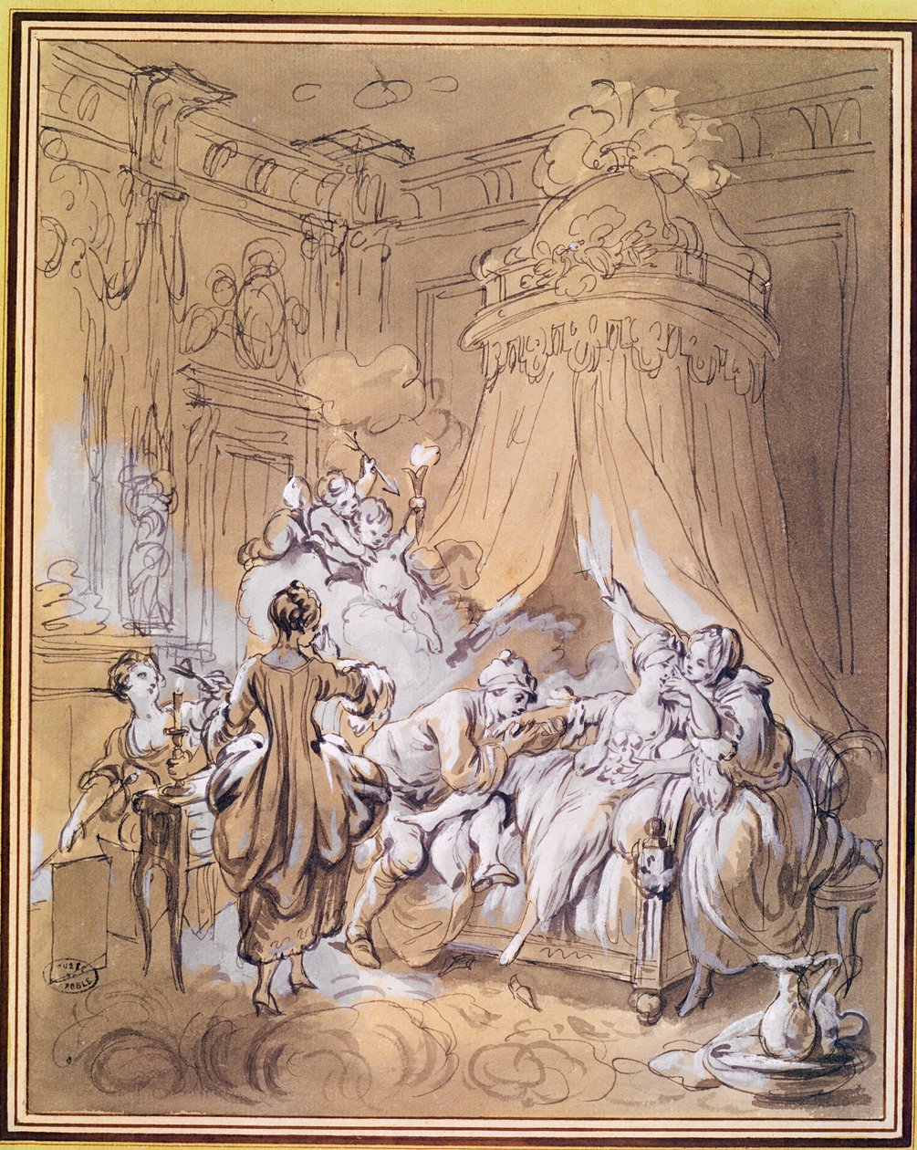 Die Hochzeitsnacht von Pierre Antoine Baudouin