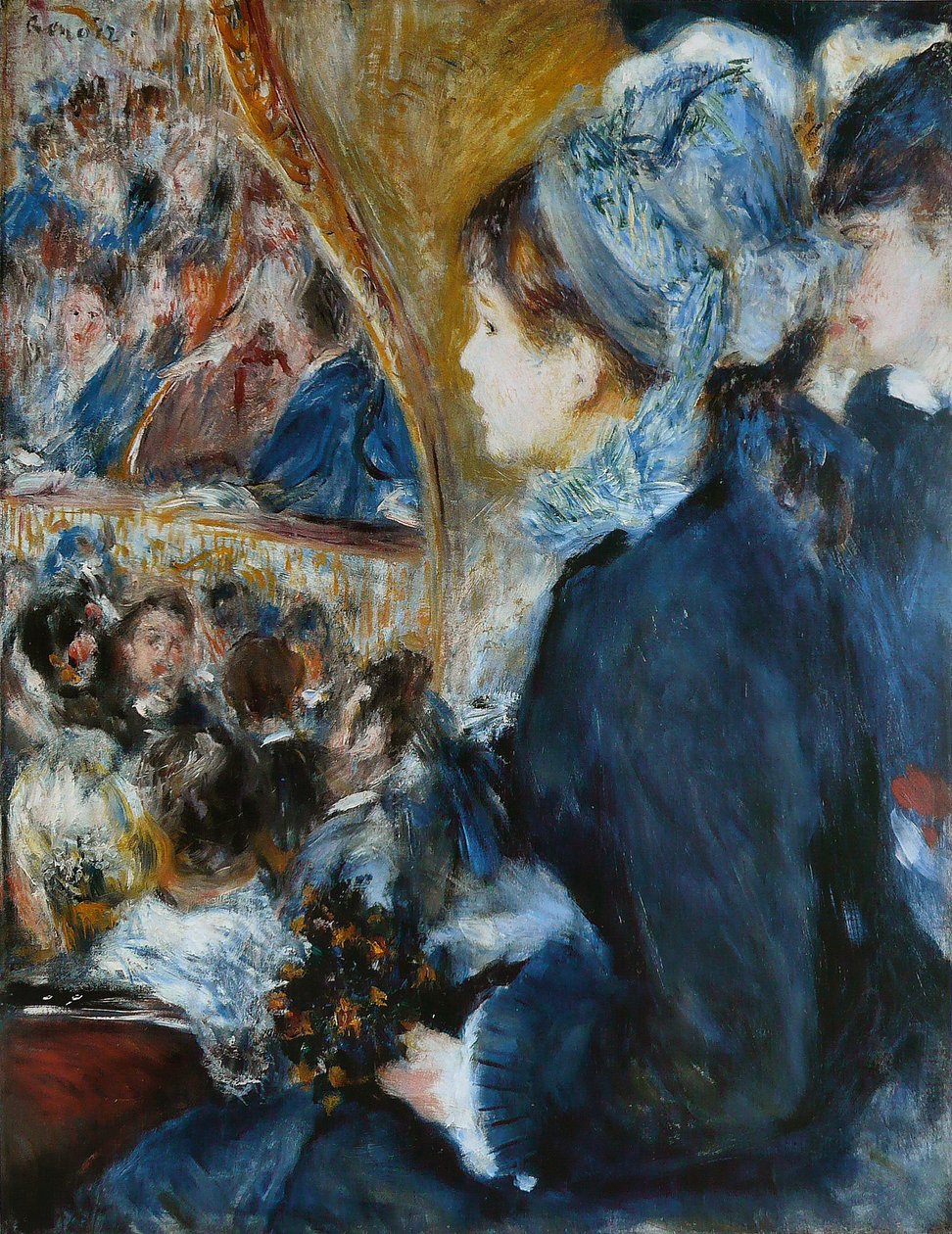 Im Theater (La Premiere Sortie), 1876-7 von Pierre Auguste Renoir