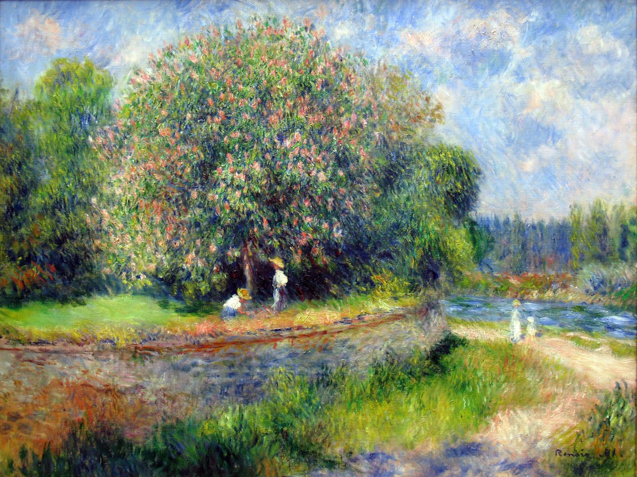 Blühender Kastanienbaum von Pierre Auguste Renoir