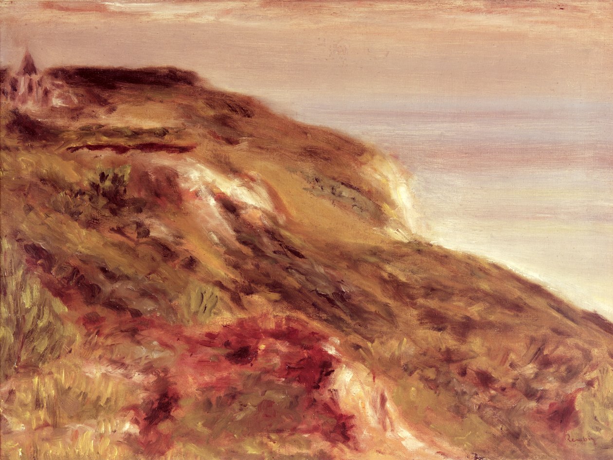 Kirche auf einer Klippe von Pierre Auguste Renoir
