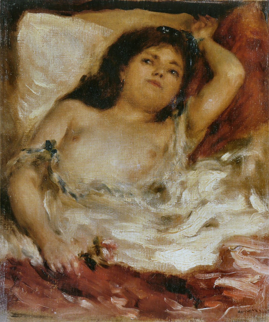 Halbnackte liegende Frau von Pierre Auguste Renoir