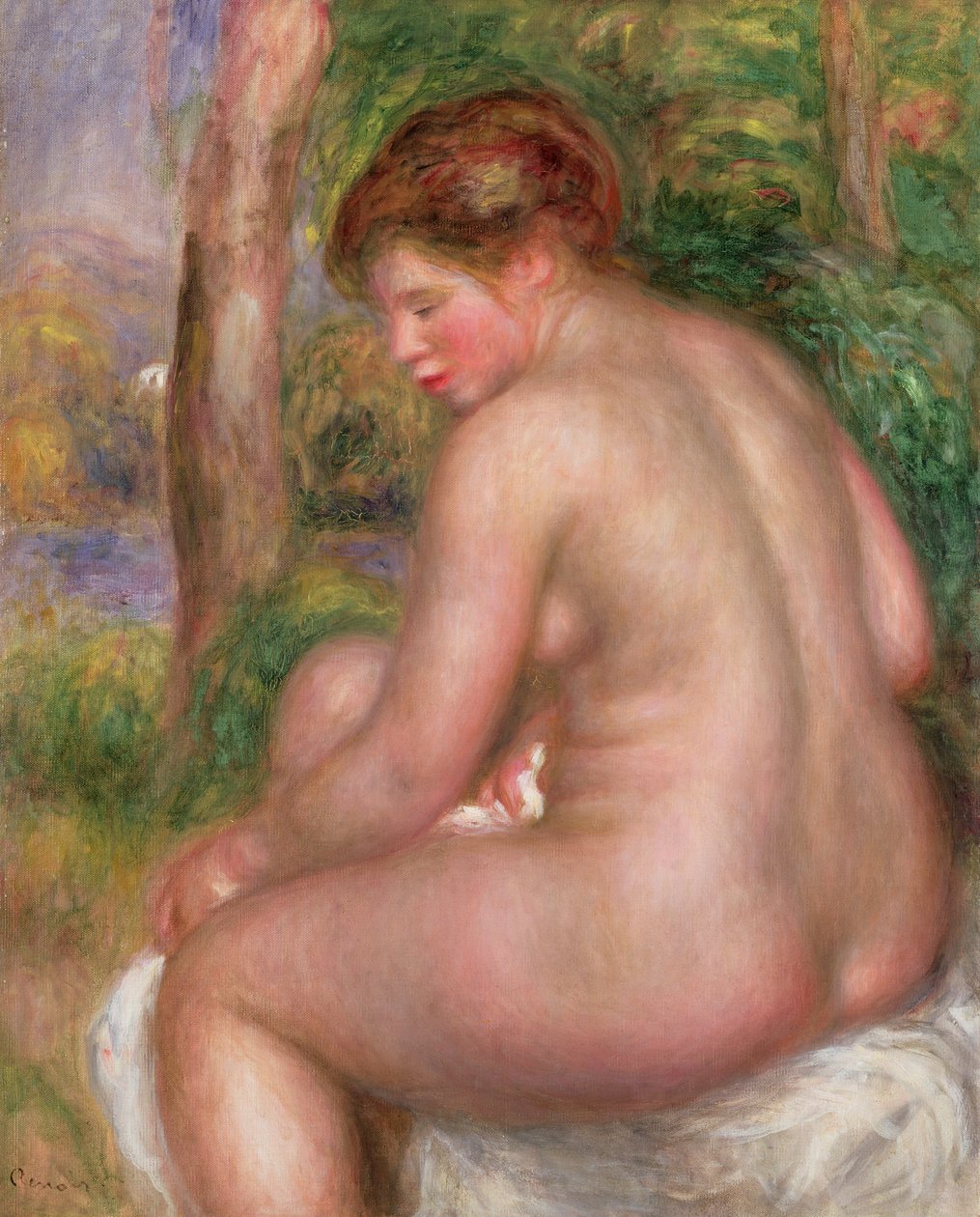 Akt, Rückansicht von Pierre Auguste Renoir