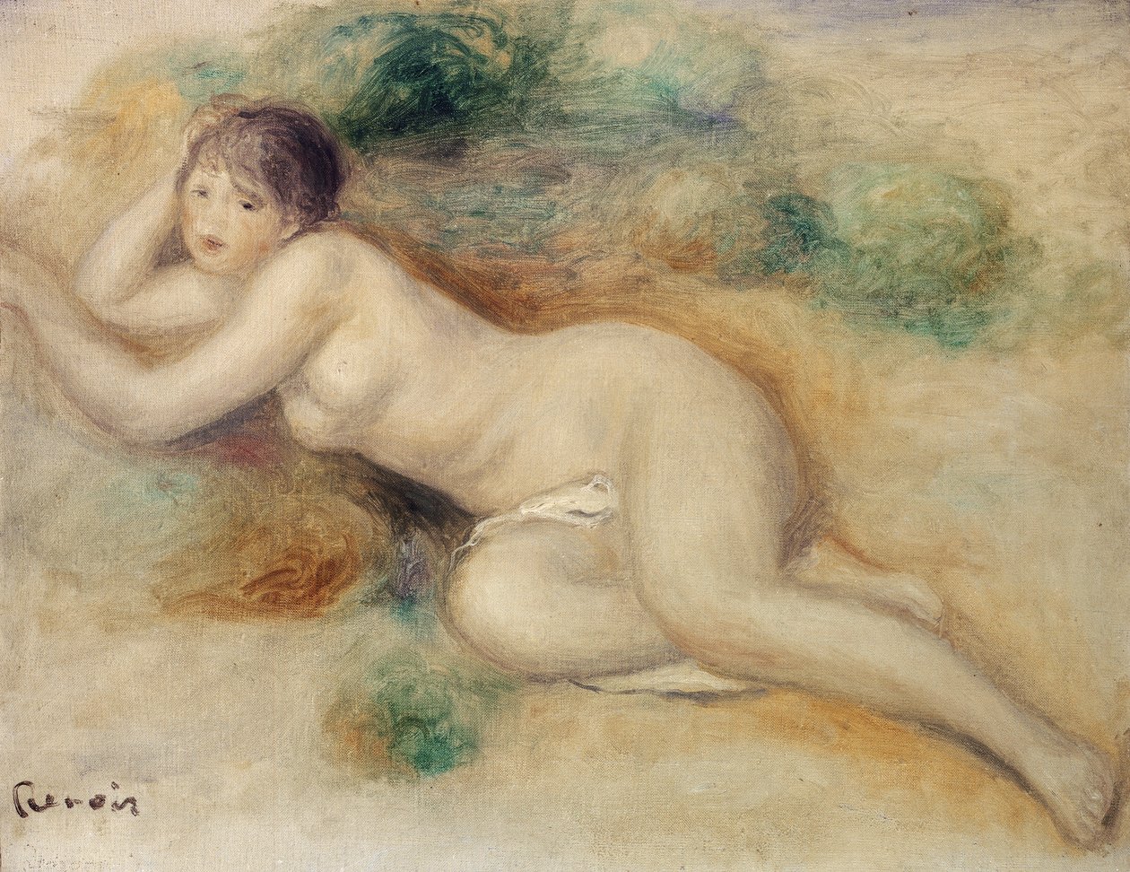 Nackte Figur eines Mädchens von Pierre Auguste Renoir