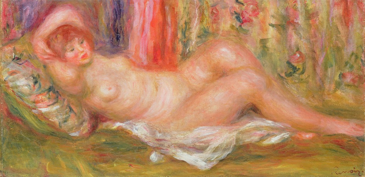 Akt auf Couch, 1905-6 von Pierre Auguste Renoir
