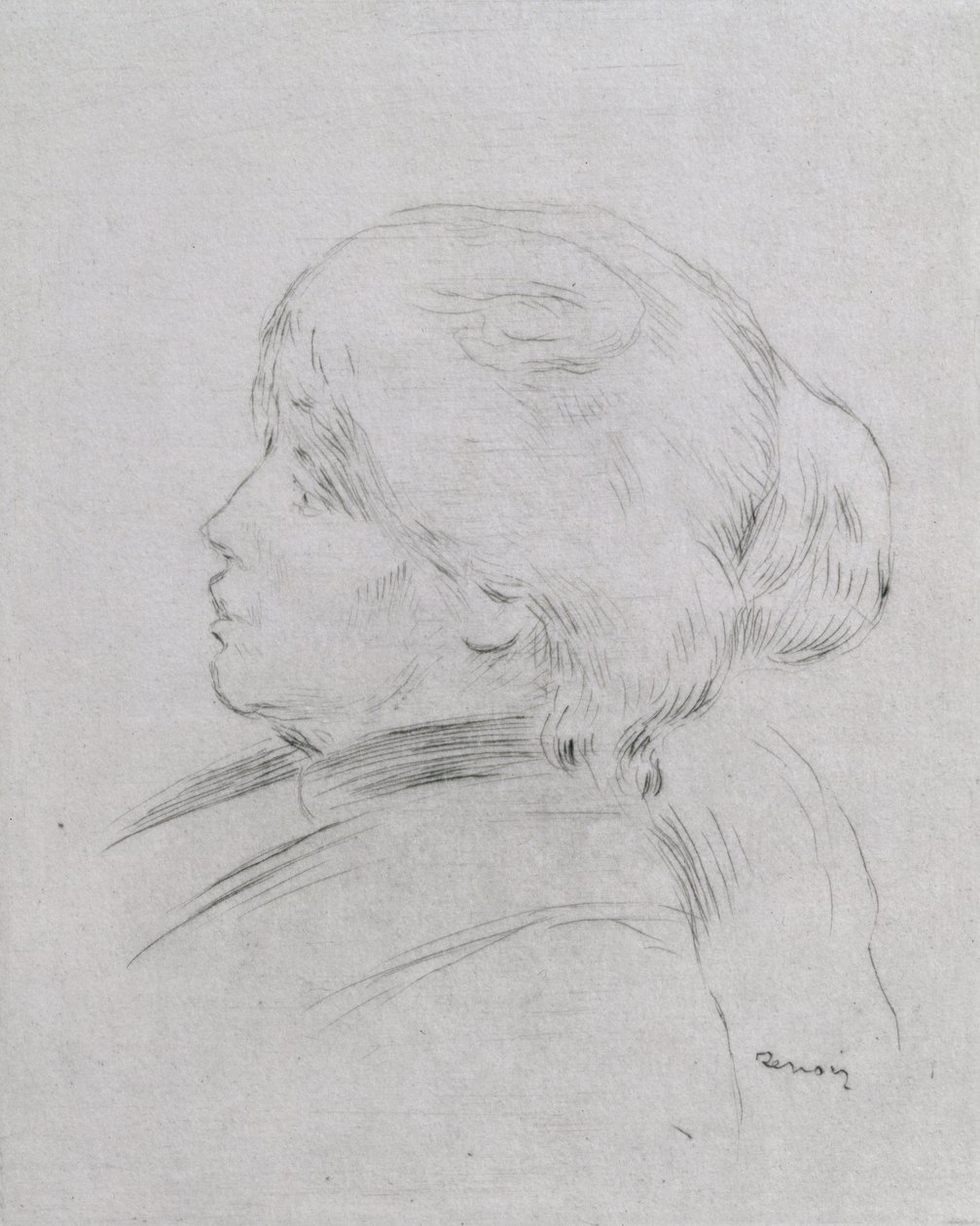 Porträt von Berthe Morisot (1841-95), 1892-3, veröffentlicht 1924 von Pierre Auguste Renoir