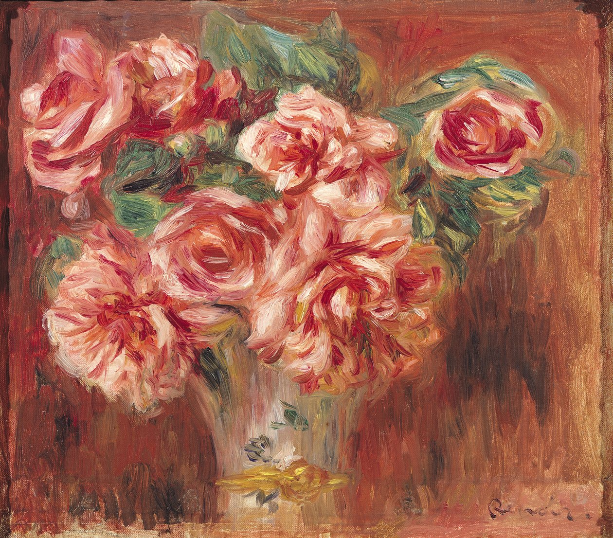 Rosen in einer Vase von Pierre Auguste Renoir