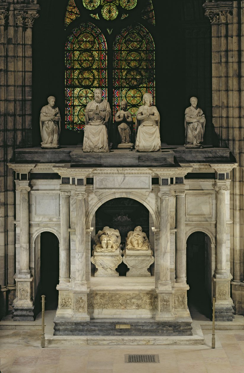Das Grab von François I (1494-1547) und Claude von Frankreich (1499-1524) von Pierre Bontemps