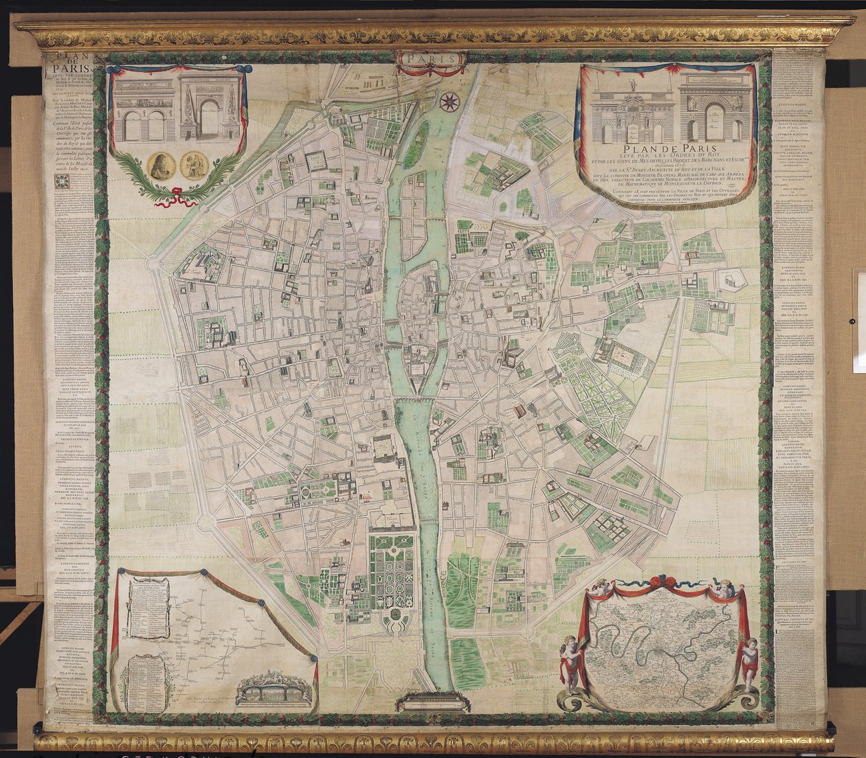 Plan von Paris, 1676 von Pierre Bullet