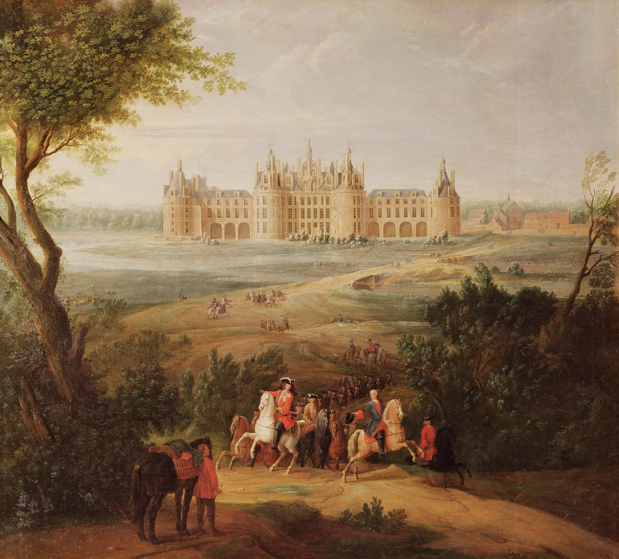 Das Schloss Chambord, 1722 von Pierre Denis Martin