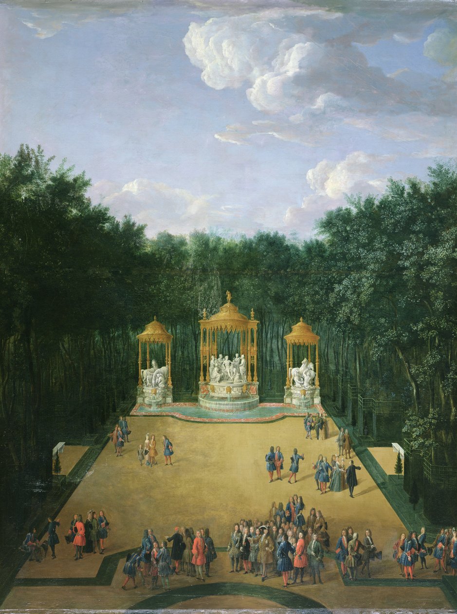 Die Haine der Bäder von Apollo in den Gärten von Versailles, 1713 von Pierre Denis Martin